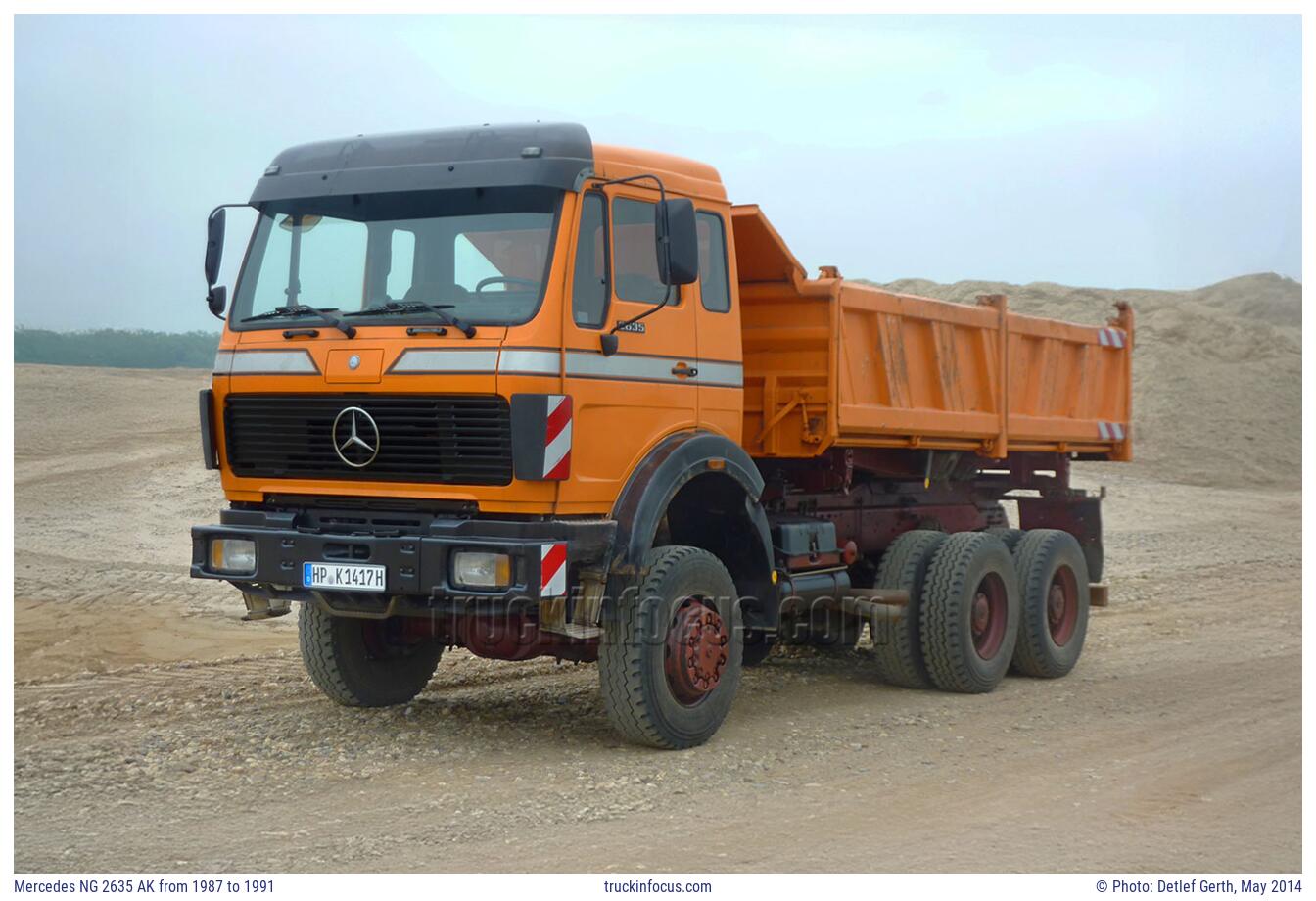 Mercedes NG 2635 AK from 1987 to 1991 Photo May 2014