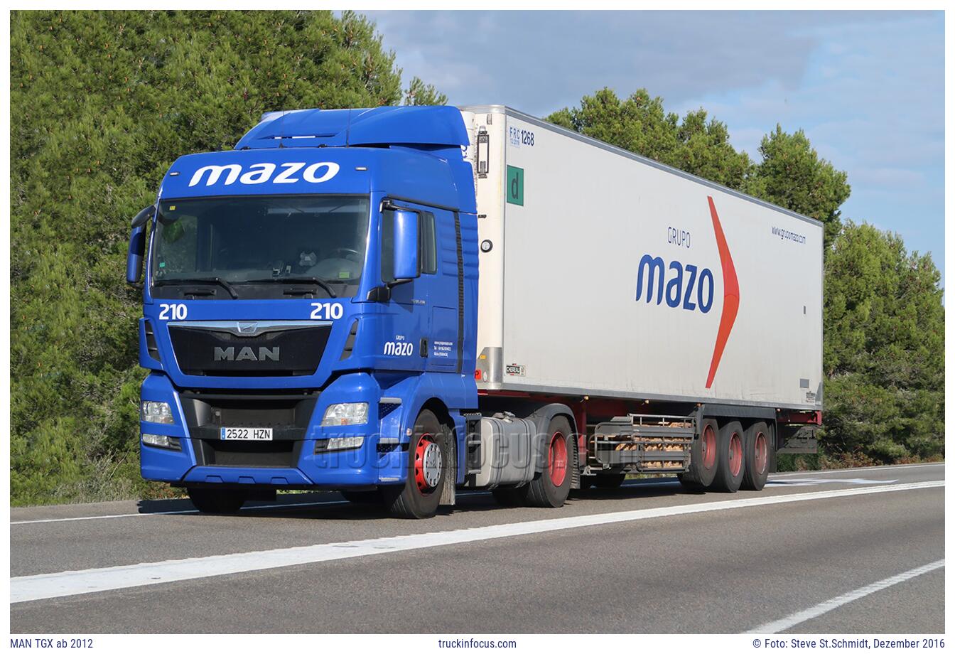 MAN TGX ab 2012 Foto Dezember 2016