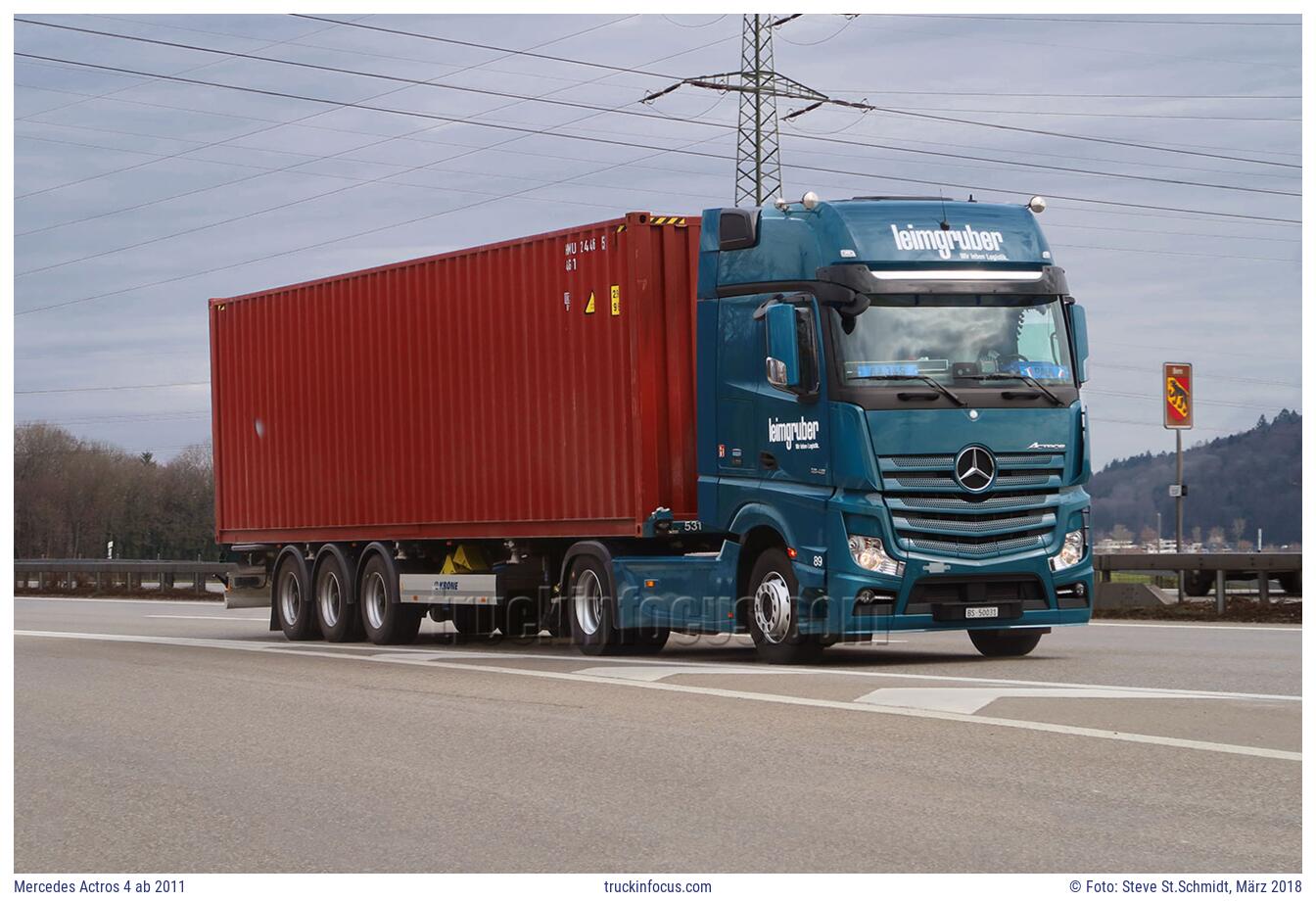 Mercedes Actros 4 ab 2011 Foto März 2018