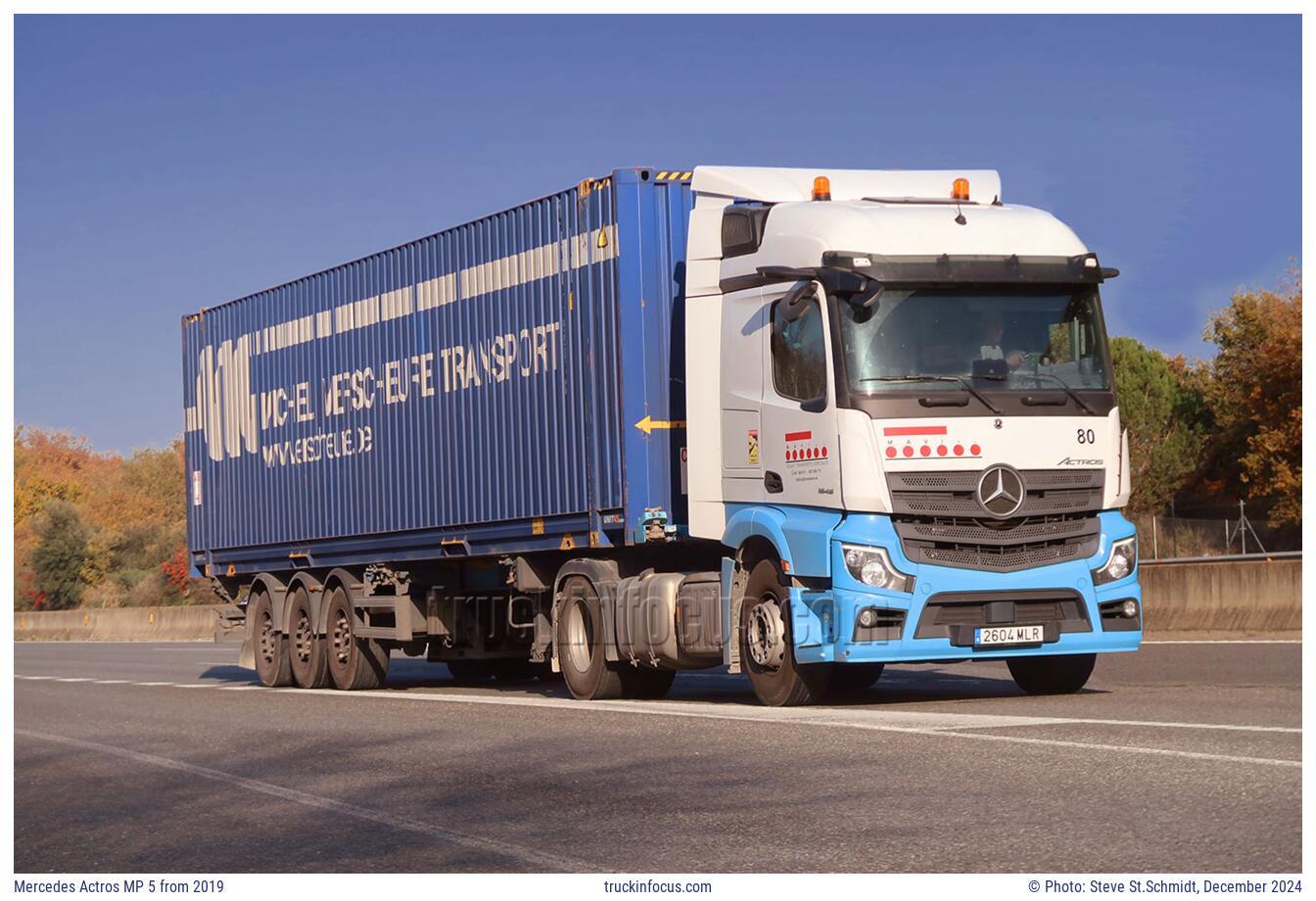 Mercedes Actros MP 5 from 2019 Photo December 2024