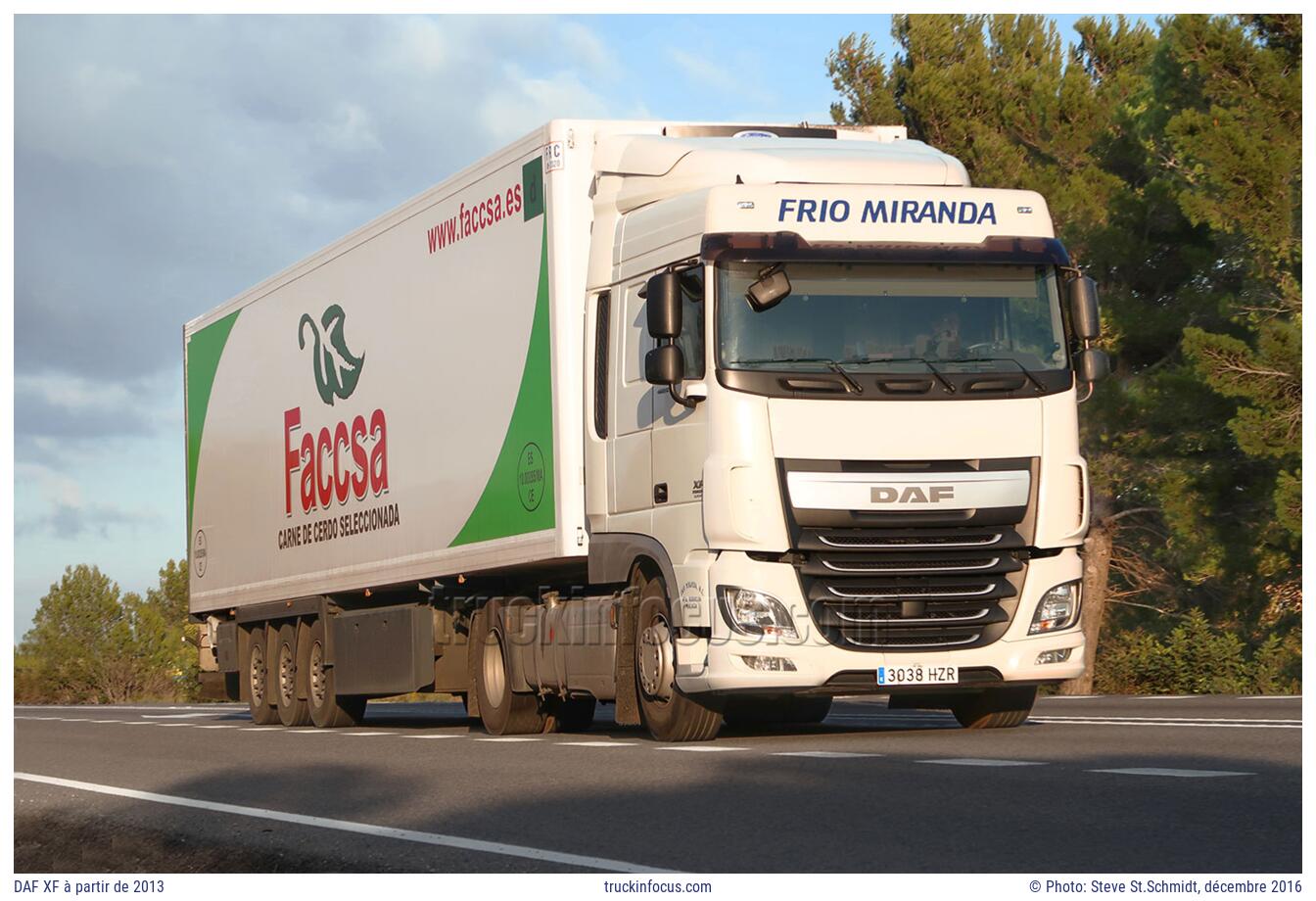 DAF XF à partir de 2013 Photo décembre 2016