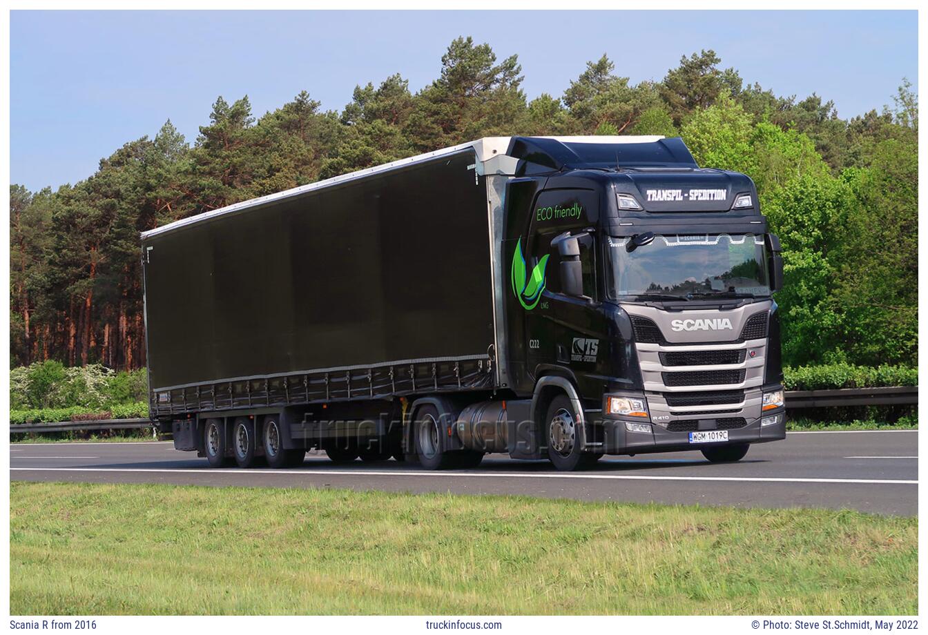 Scania R from 2016 Photo May 2022