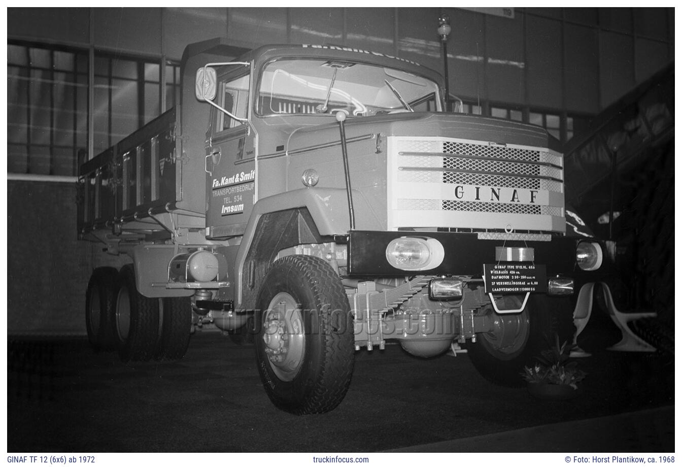 GINAF TF 12 (6x6) ab 1972 Foto ca. 1968