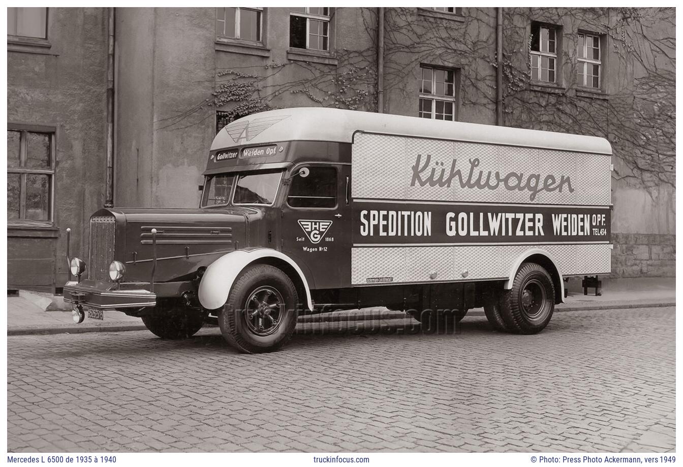 Mercedes L 6500 de 1935 à 1940 Photo vers 1949