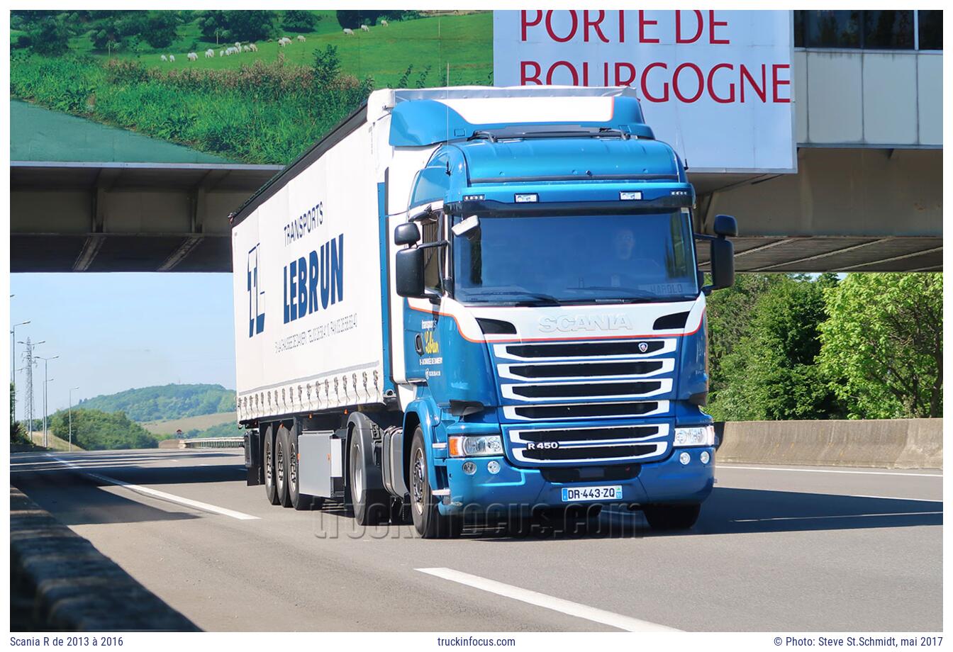 Scania R de 2013 à 2016 Photo mai 2017