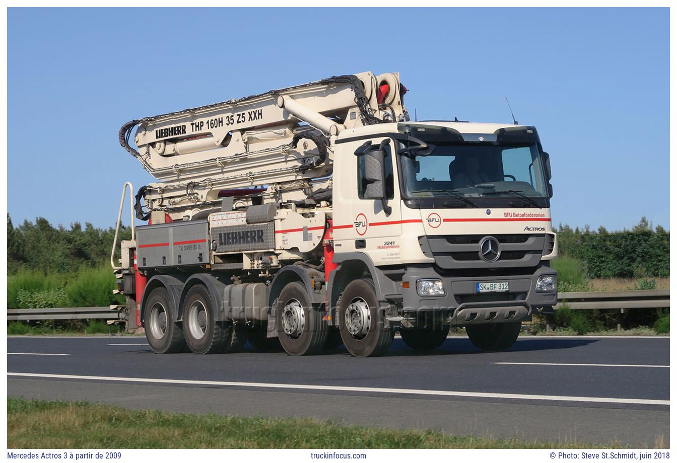 Mercedes Actros 3 à partir de 2009 Photo juin 2018