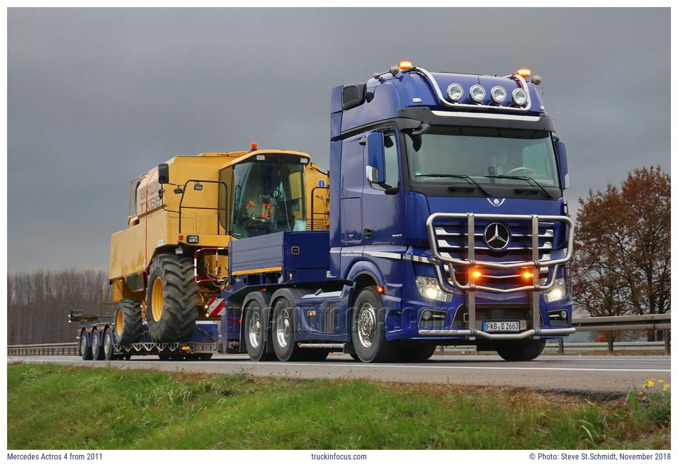 Mercedes Actros 4 from 2011 Photo November 2018