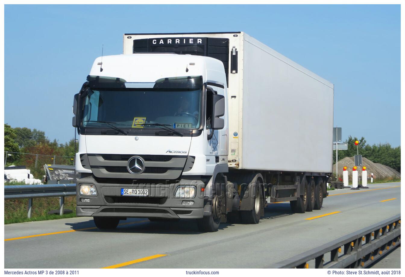 Mercedes Actros MP 3 de 2008 à 2011 Photo août 2018