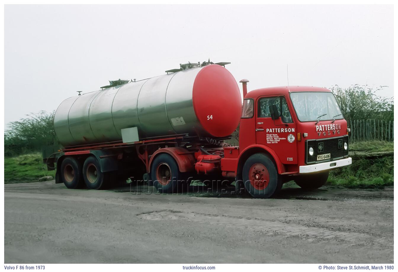 Volvo F 86 from 1973 Photo March 1980