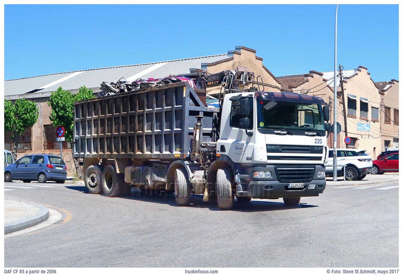 DAF CF 85 a partir de 2006 Foto mayo 2017