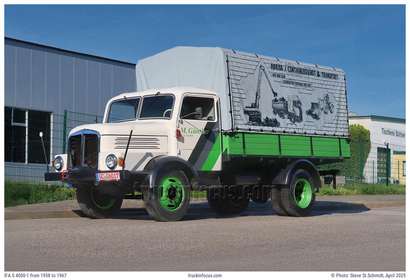 IFA S 4000-1 from 1958 to 1967 Photo April 2025
