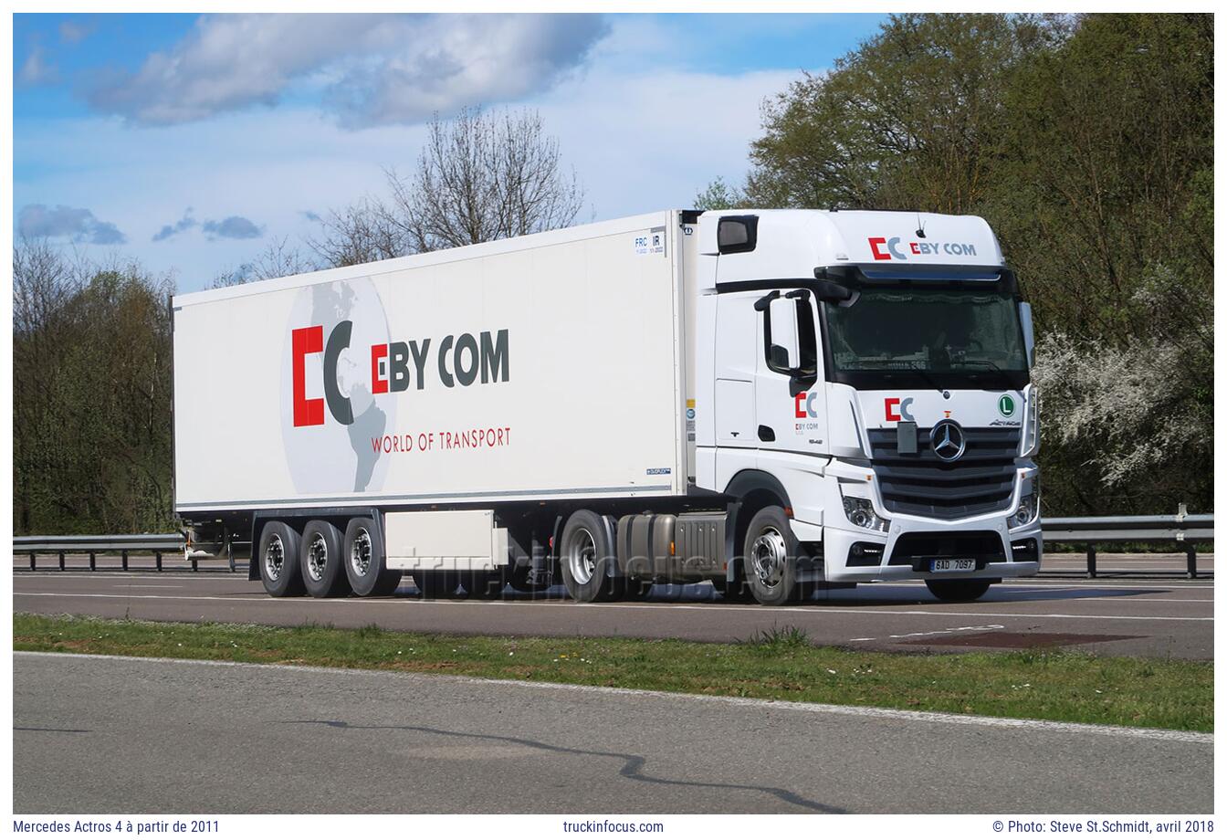 Mercedes Actros 4 à partir de 2011 Photo avril 2018