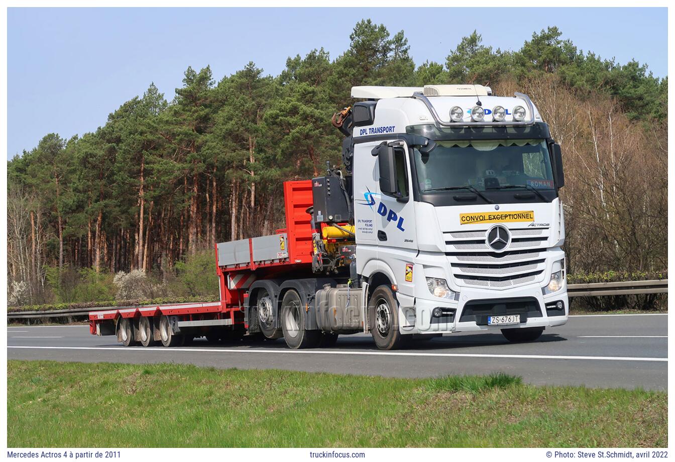 Mercedes Actros 4 à partir de 2011 Photo avril 2022