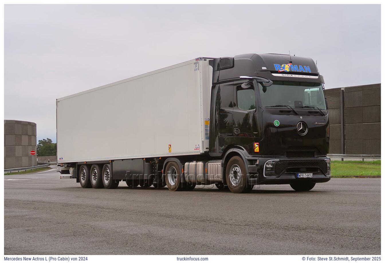 Mercedes New Actros L (Pro Cabin) von 2024 Foto September 2025