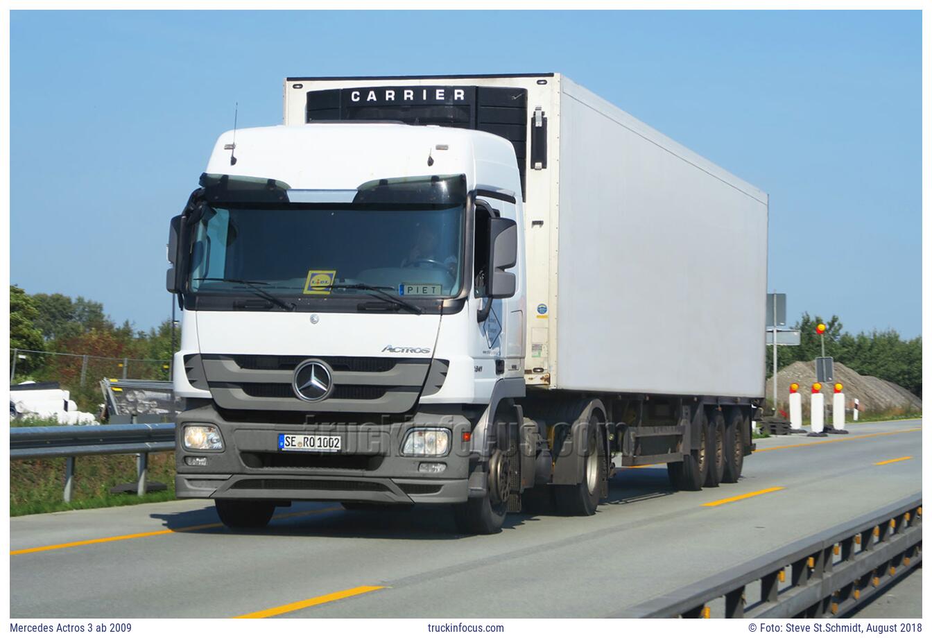 Mercedes Actros 3 ab 2009 Foto August 2018