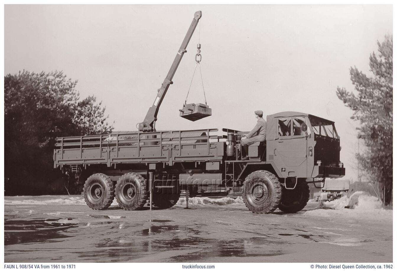 FAUN L 908/54 VA from 1961 to 1971 Photo ca. 1962