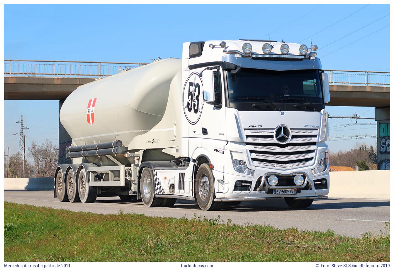 Mercedes Actros 4 a partir de 2011 Foto febrero 2019