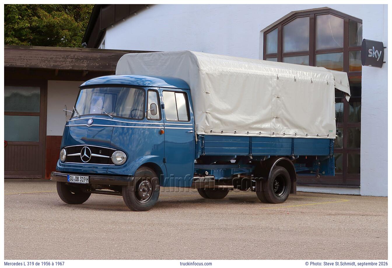 Mercedes L 319 de 1956 à 1967 Photo septembre 2026