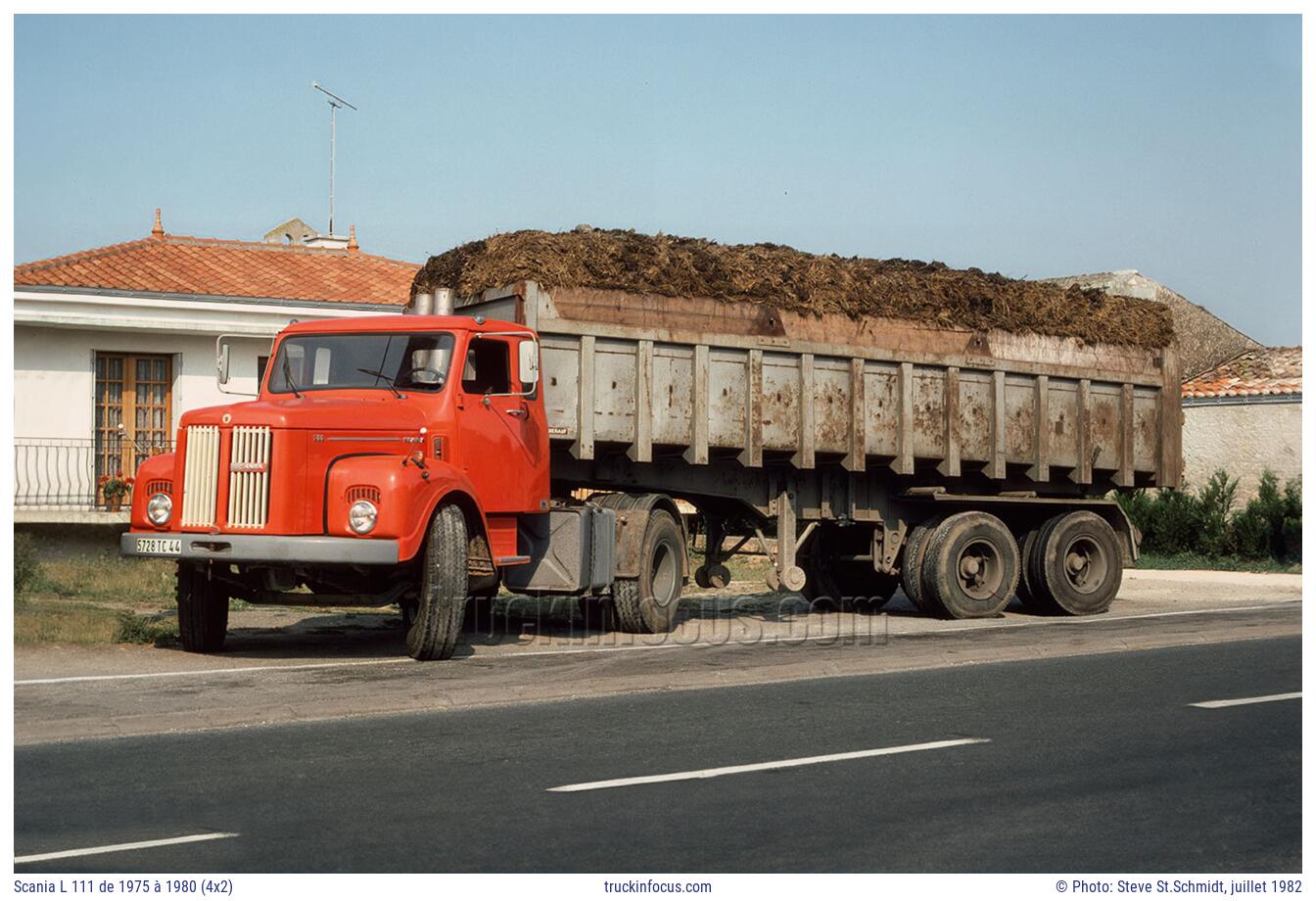 Scania L 111 de 1975 à 1980 (4x2) Photo juillet 1982