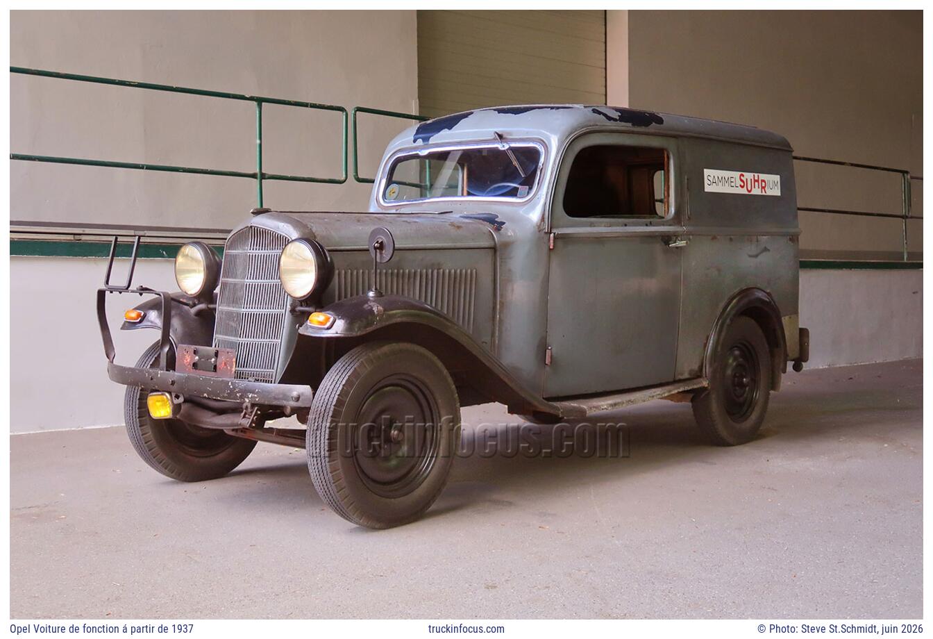 Opel Voiture de fonction á partir de 1937 Photo juin 2026