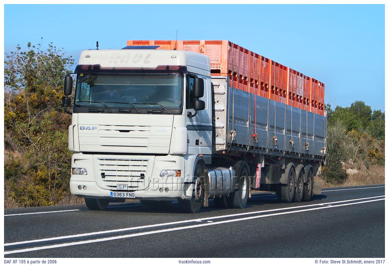 DAF XF 105 à partir de 2006 Foto enero 2017