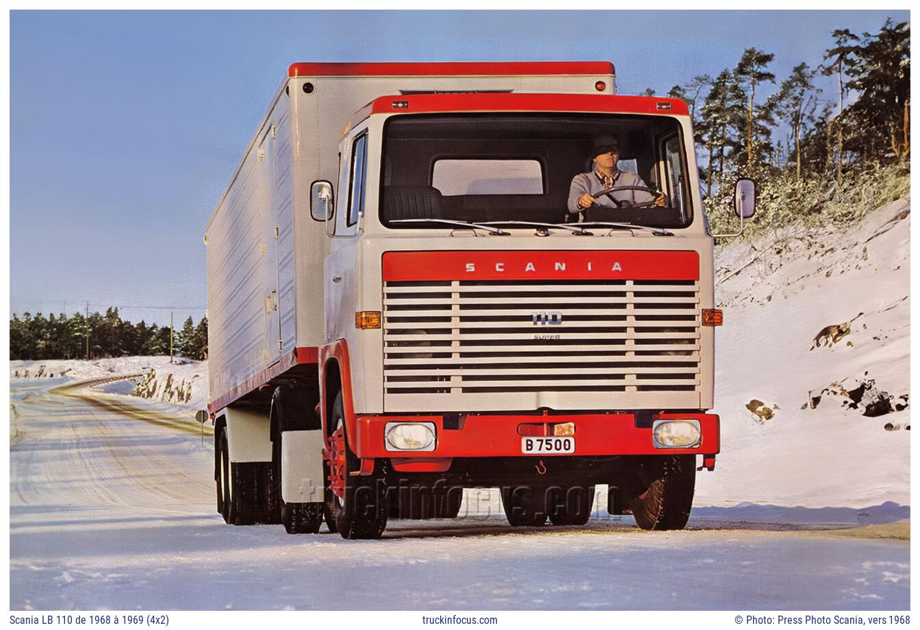 Scania LB 110 de 1968 à 1969 (4x2) Photo vers 1968