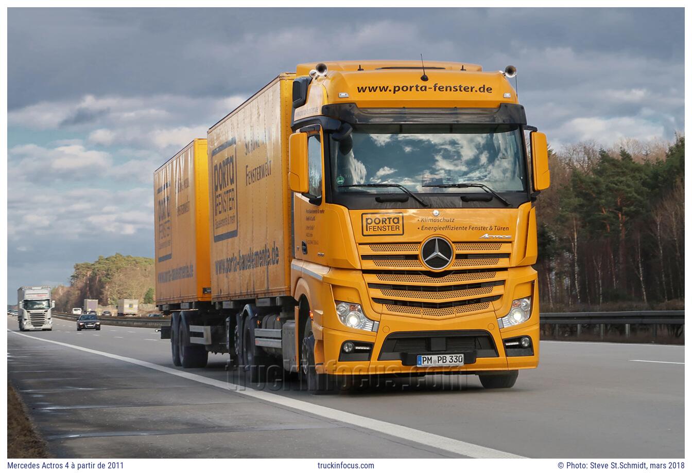 Mercedes Actros 4 à partir de 2011 Photo mars 2018