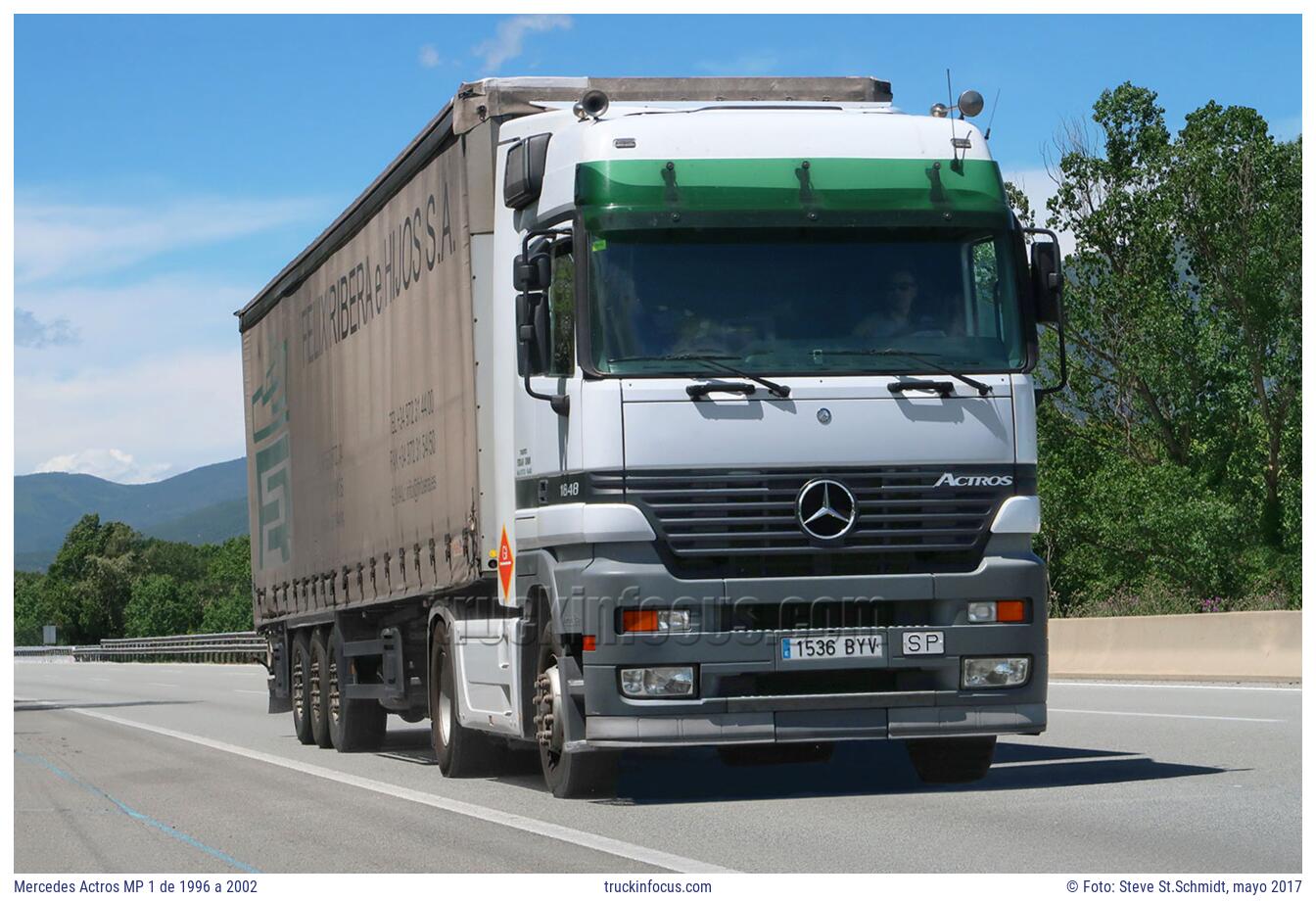 Mercedes Actros MP 1 de 1996 a 2002 Foto mayo 2017