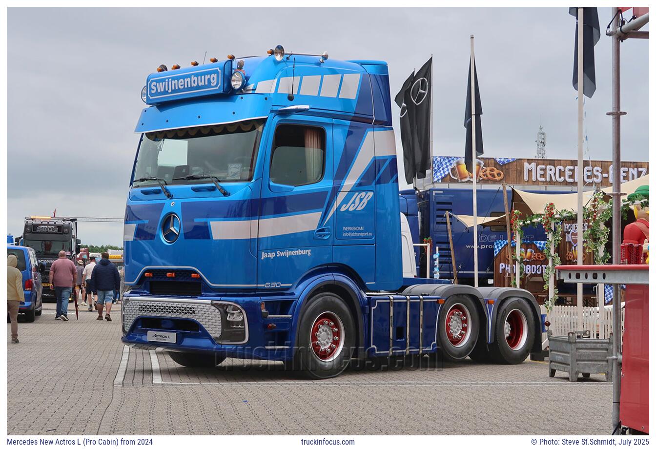 Mercedes New Actros L (Pro Cabin) from 2024 Photo July 2025