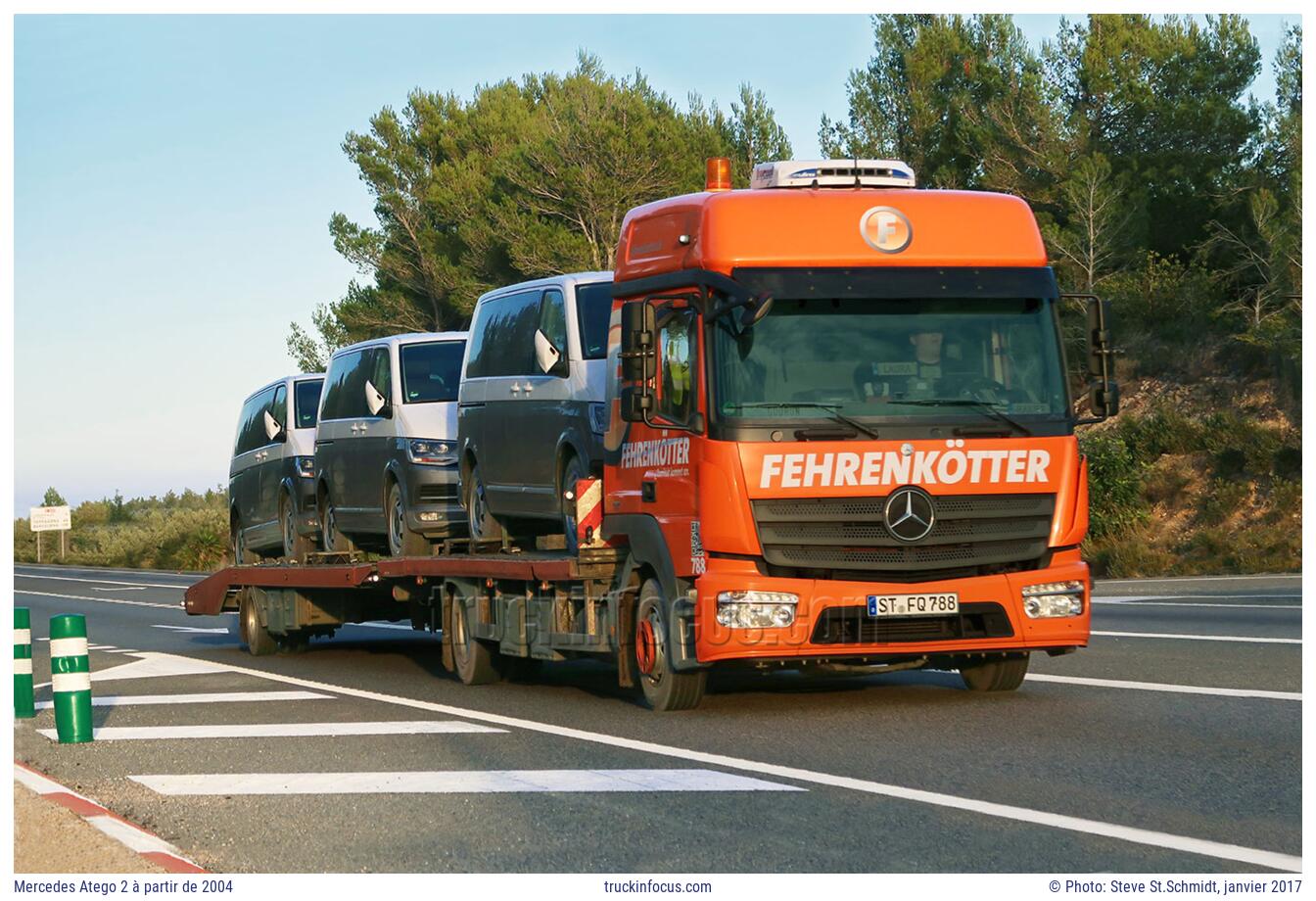 Mercedes Atego 2 à partir de 2004 Photo janvier 2017