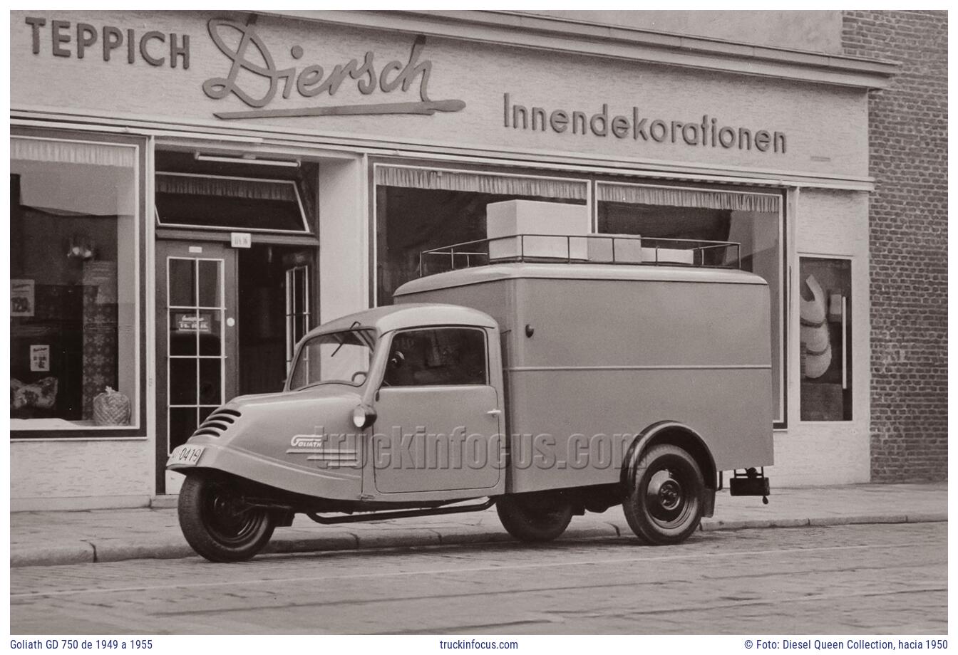 Goliath GD 750 de 1949 a 1955 Foto hacia 1950