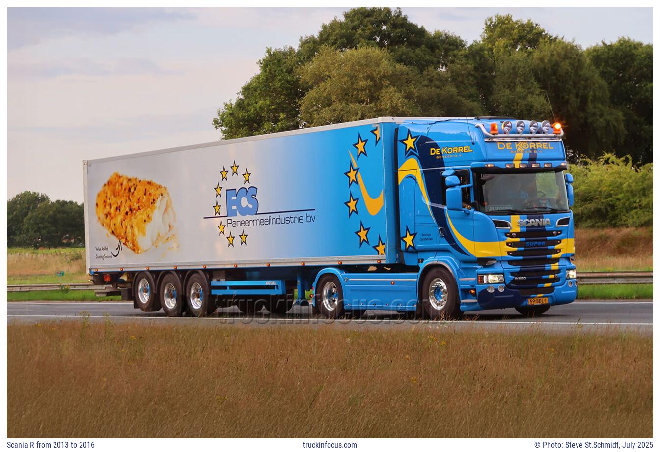 Scania R from 2013 to 2016 Photo July 2025