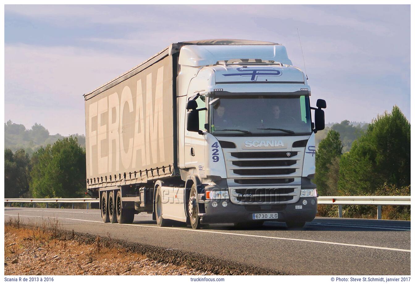 Scania R de 2013 à 2016 Photo janvier 2017