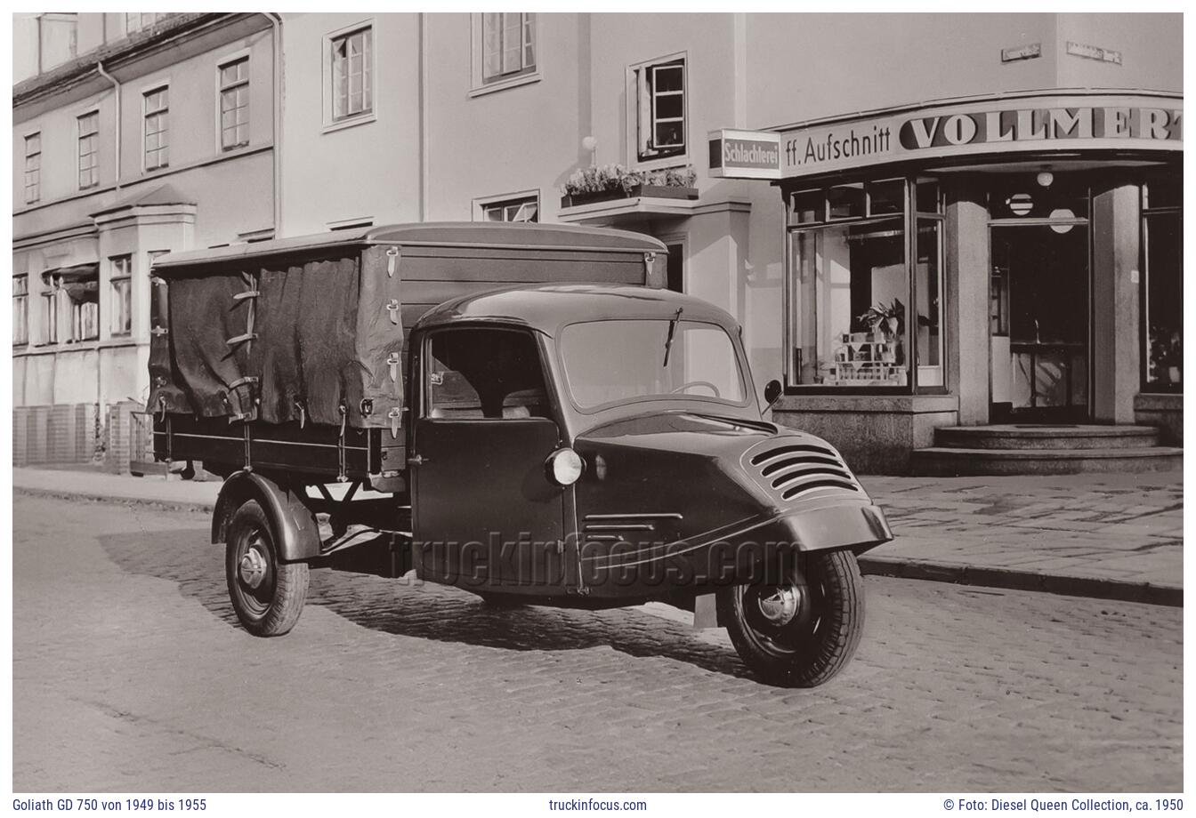 Goliath GD 750 von 1949 bis 1955 Foto ca. 1950