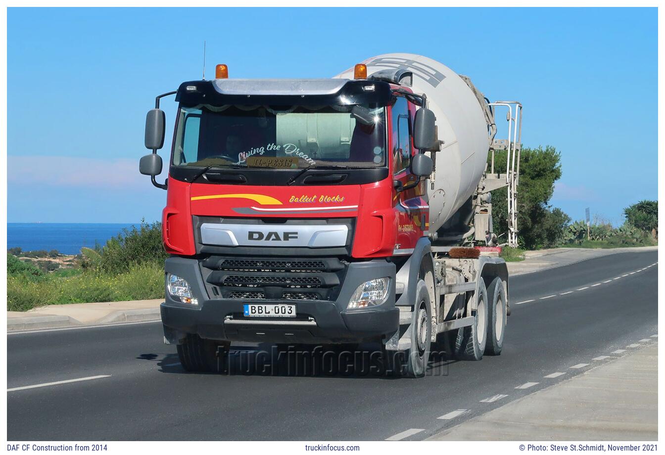 DAF CF Construction from 2014 Photo November 2021