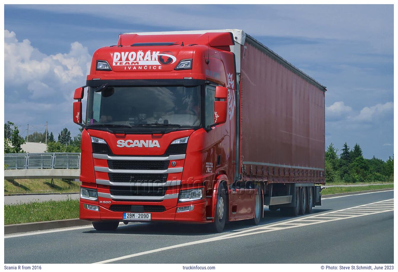 Scania R from 2016 Photo June 2023