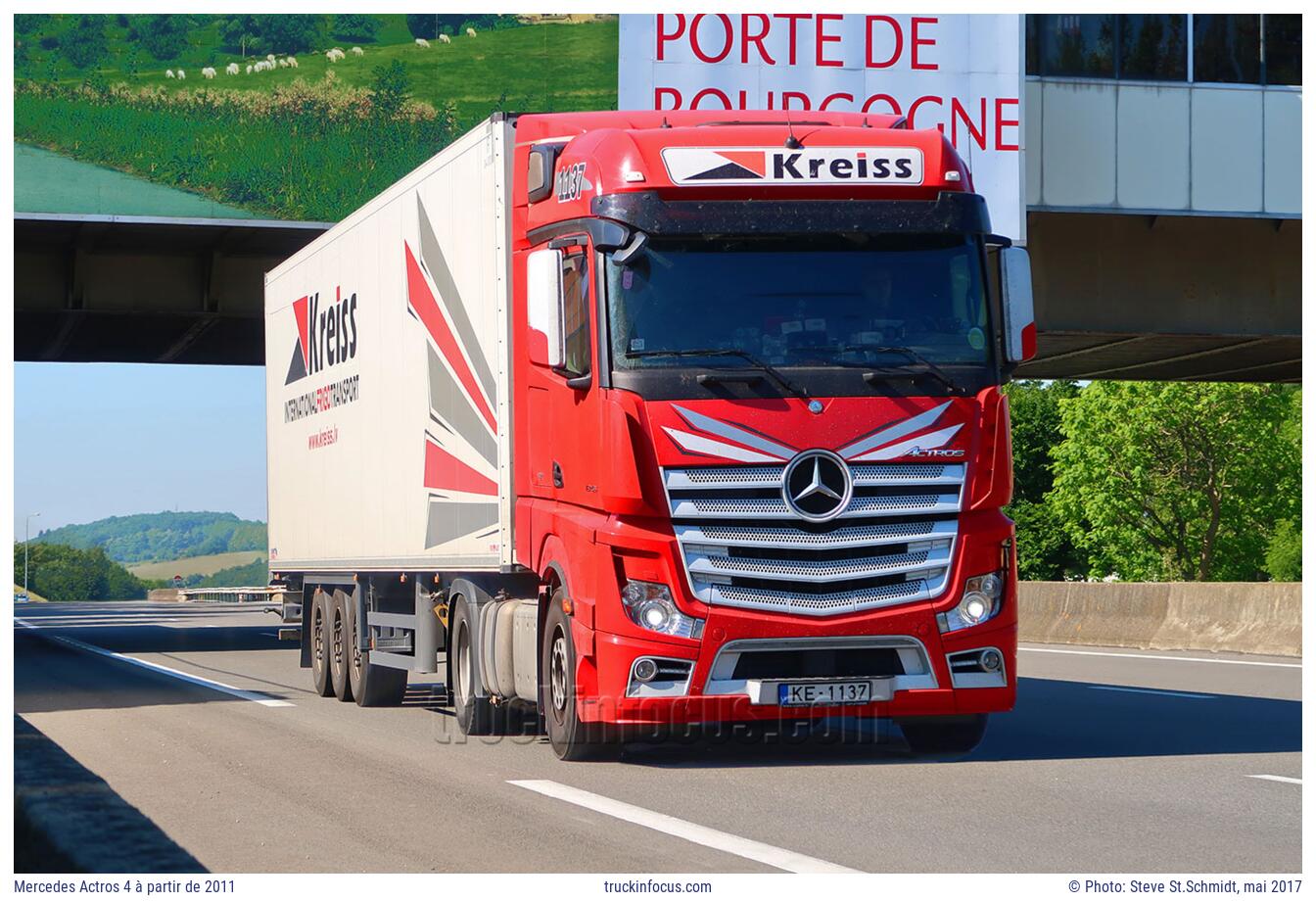 Mercedes Actros 4 à partir de 2011 Photo mai 2017