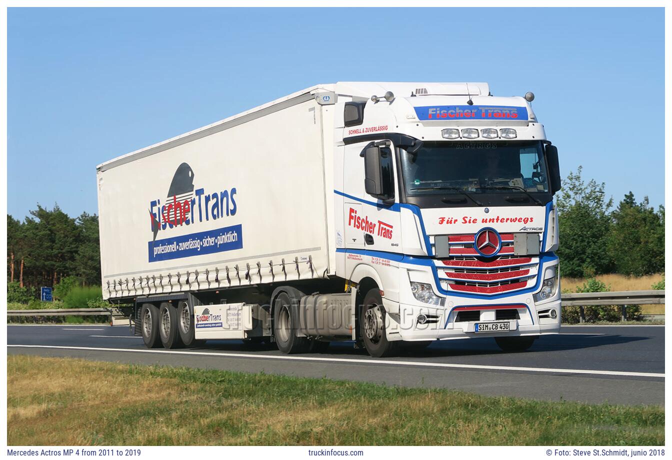 Mercedes Actros MP 4 from 2011 to 2019 Foto junio 2018