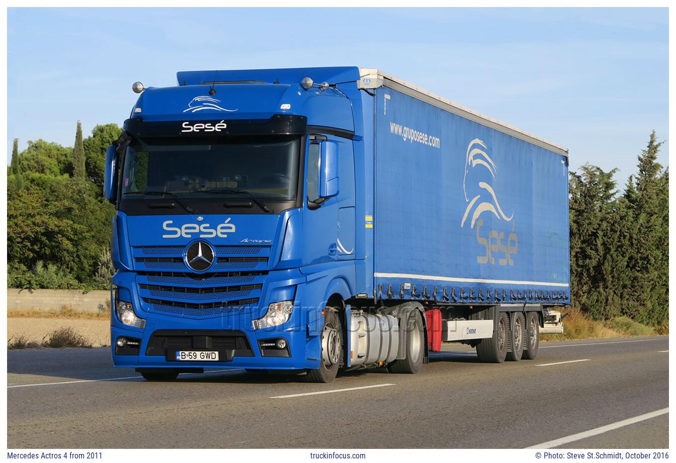 Mercedes Actros 4 from 2011 Photo October 2016