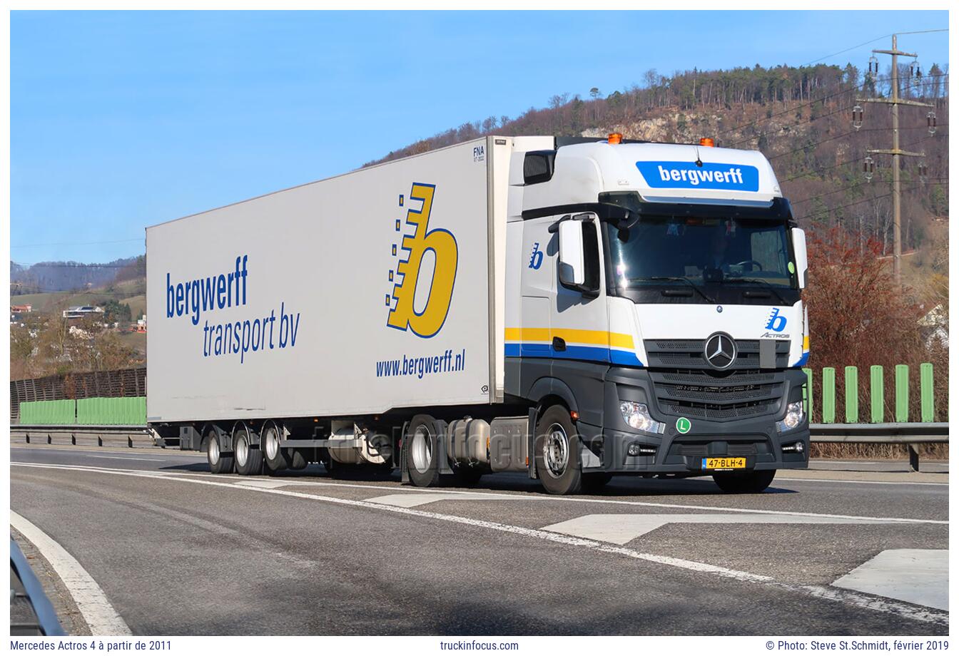 Mercedes Actros 4 à partir de 2011 Photo février 2019