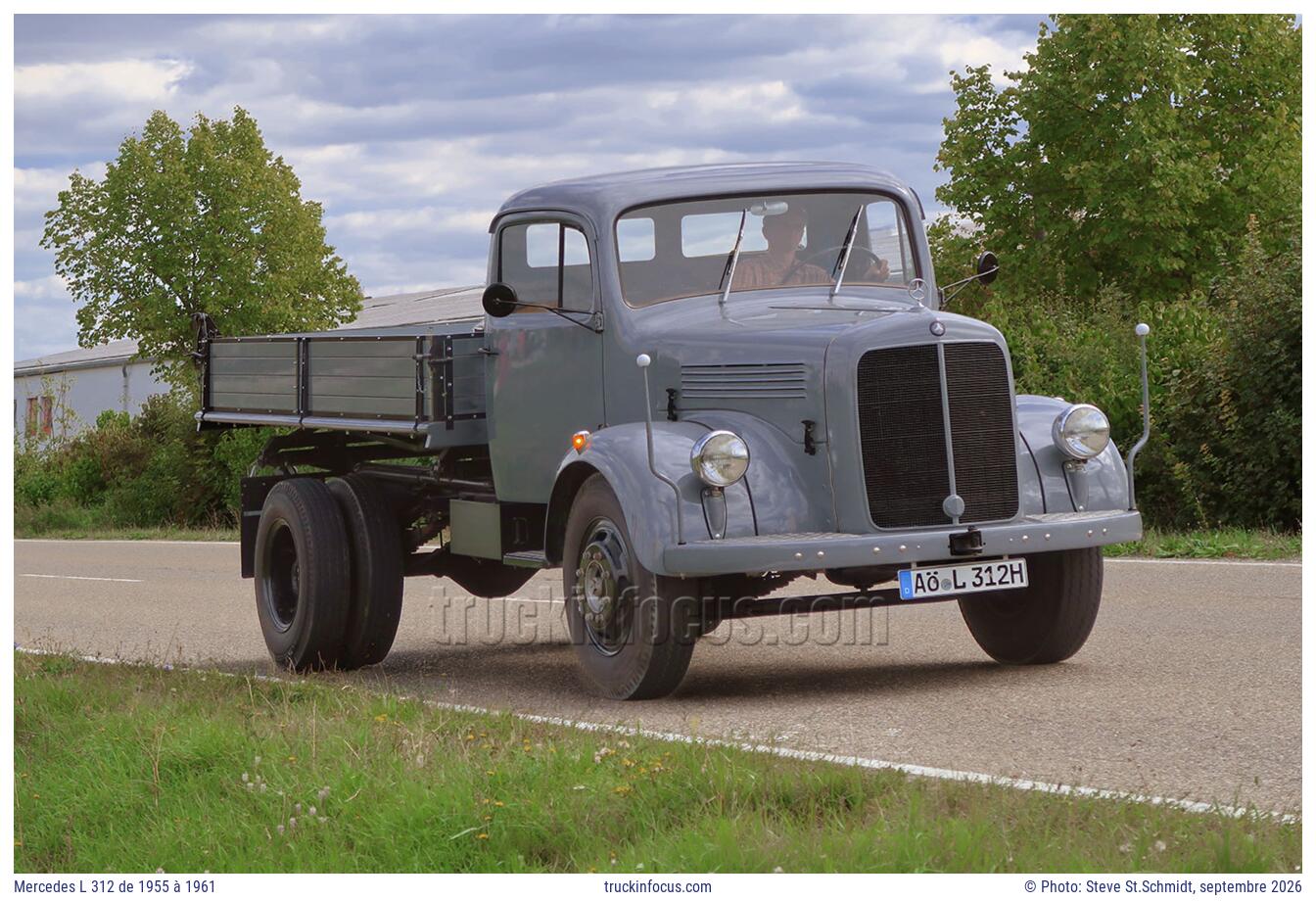 Mercedes L 312 de 1955 à 1961 Photo septembre 2026