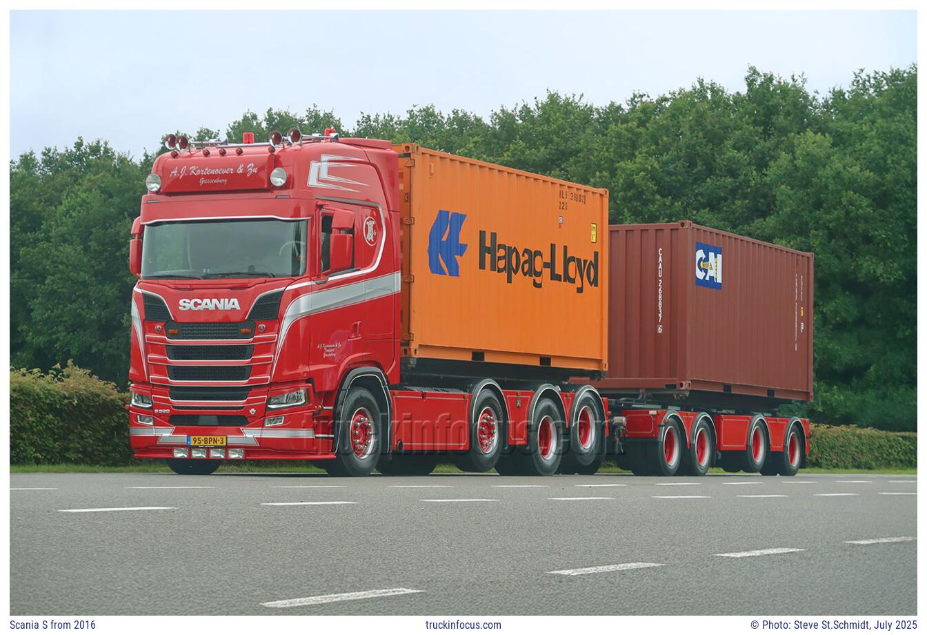 Scania S from 2016 Photo July 2025