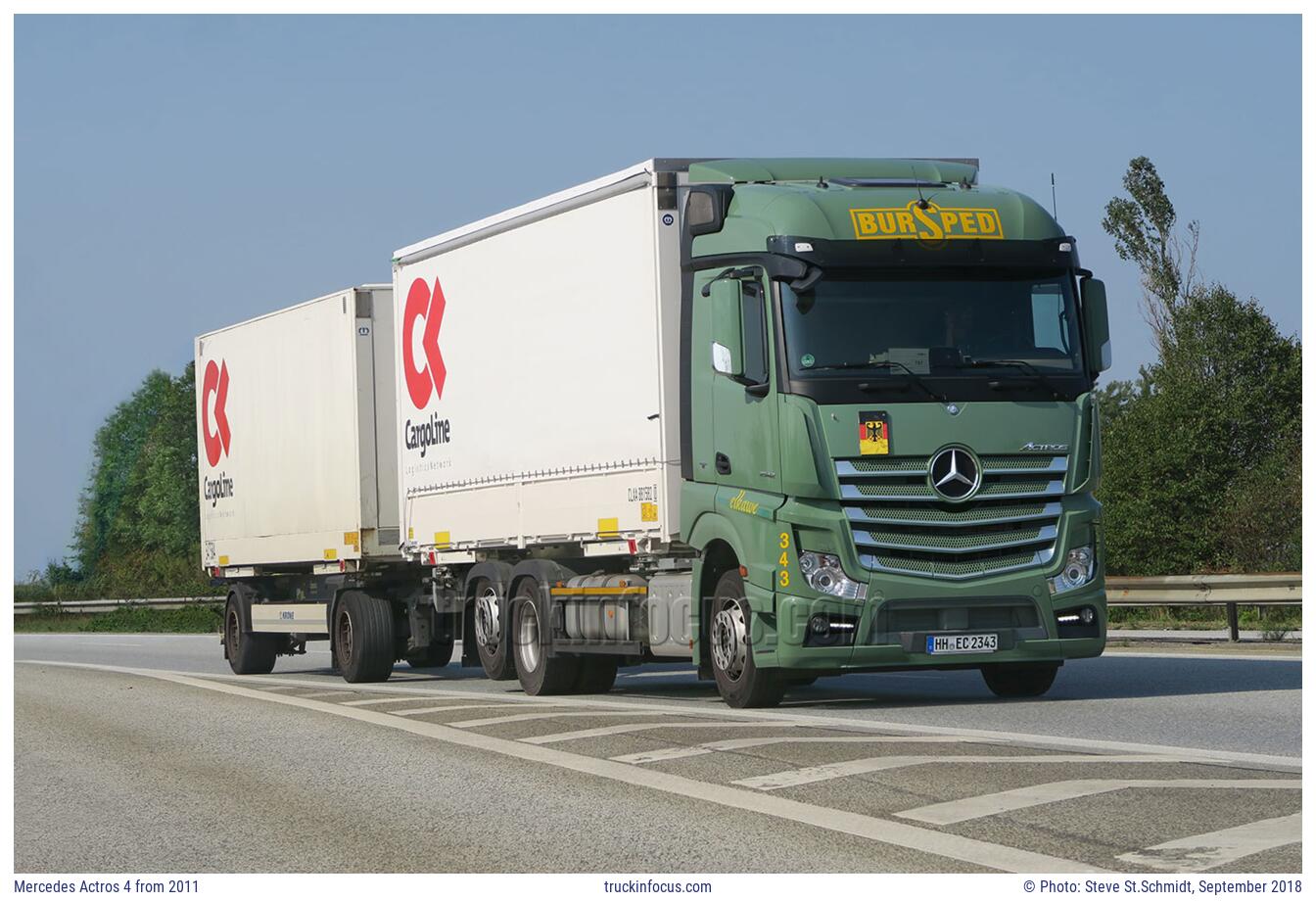 Mercedes Actros 4 from 2011 Photo September 2018