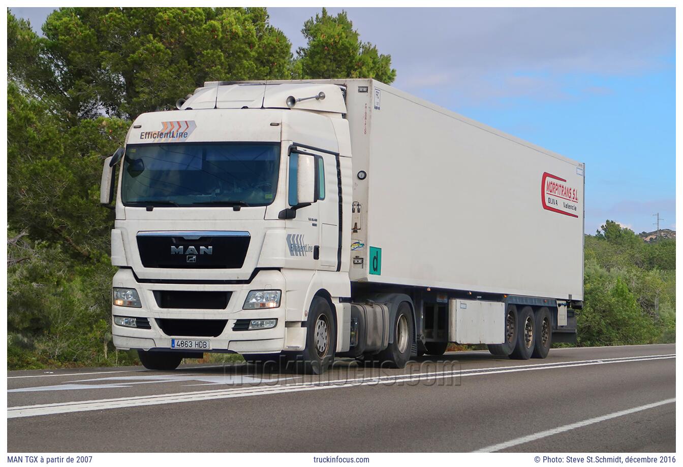 MAN TGX à partir de 2007 Photo décembre 2016