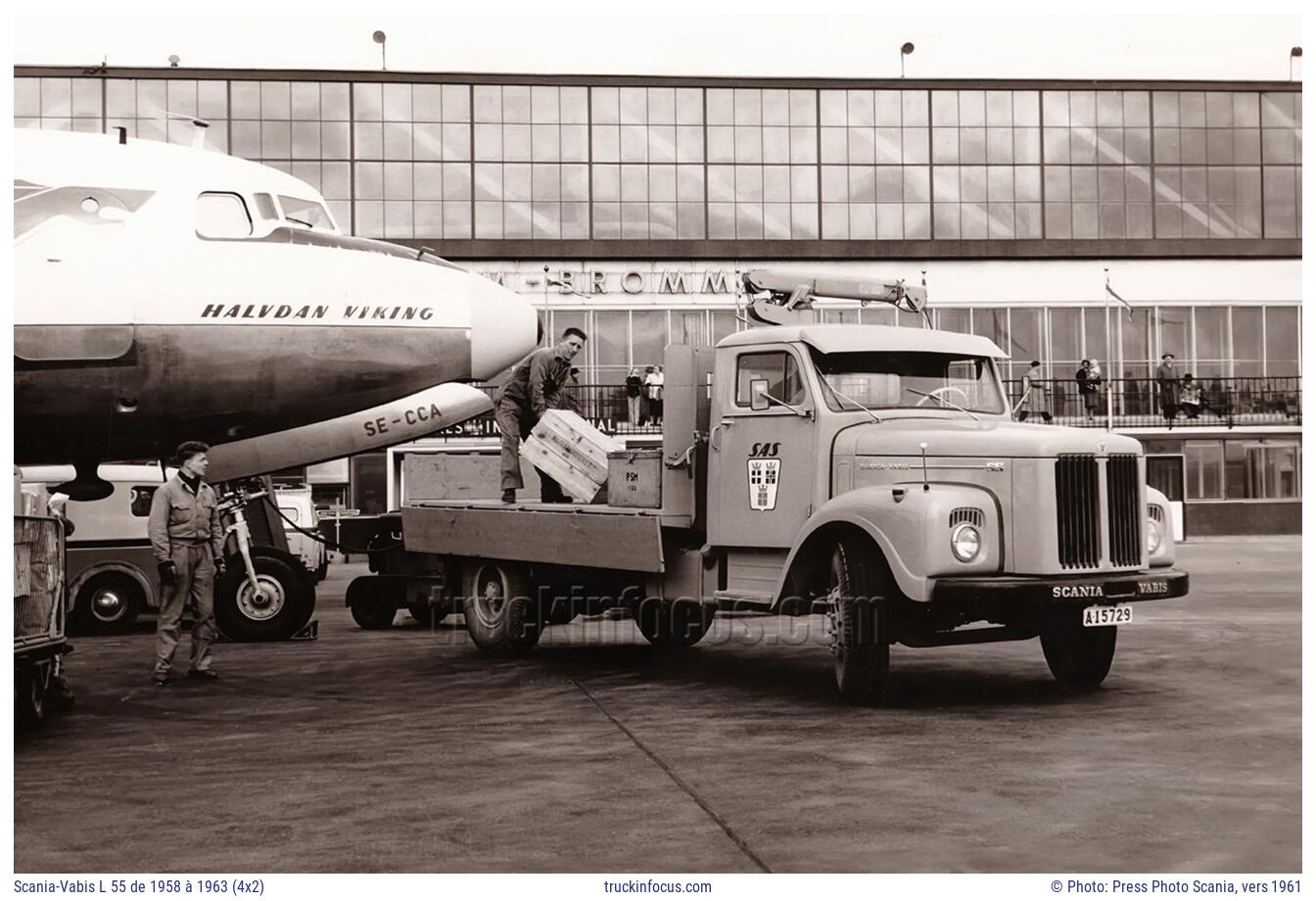 Scania-Vabis L 55 de 1958 à 1963 (4x2) Photo vers 1961