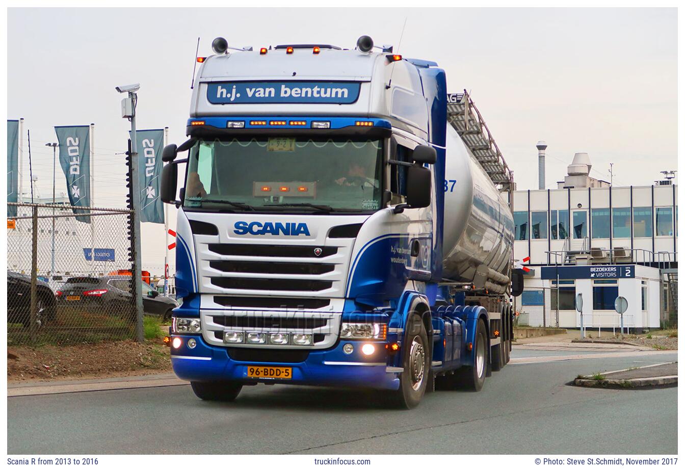 Scania R from 2013 to 2016 Photo November 2017