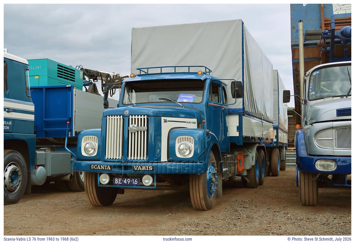 Scania-Vabis LS 76 from 1963 to 1968 (6x2) Photo July 2026
