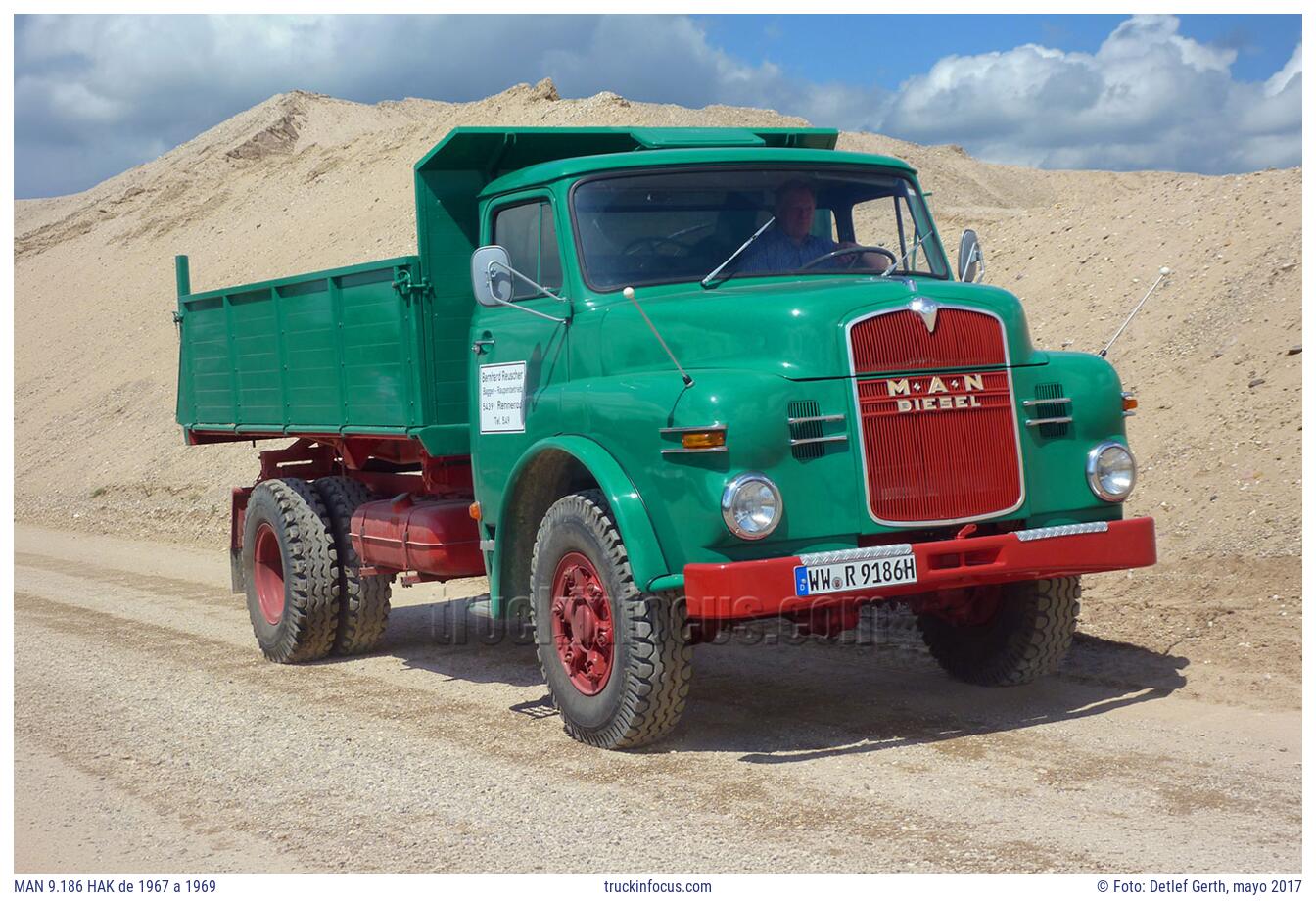 MAN 9.186 HAK de 1967 a 1969 Foto mayo 2017