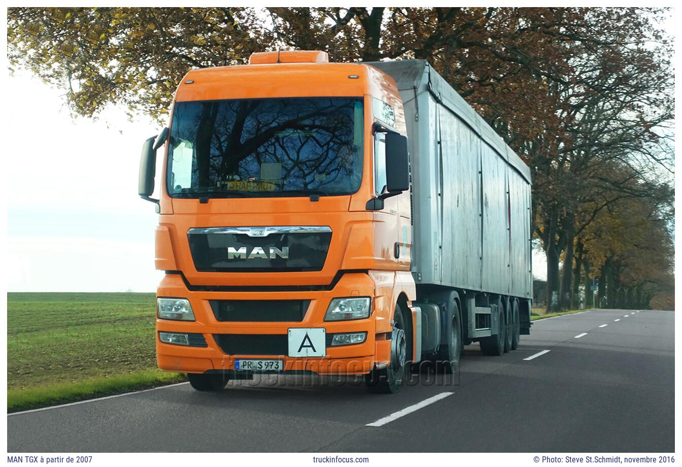 MAN TGX à partir de 2007 Photo novembre 2016