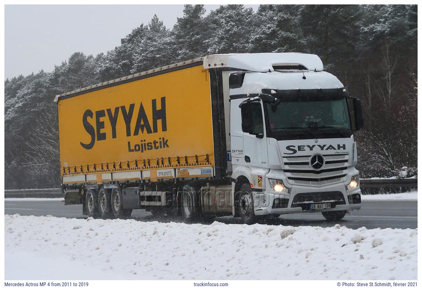 Mercedes Actros MP 4 from 2011 to 2019 Photo février 2021